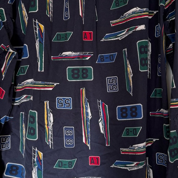 Nautica Men's Multicolor Graphic Button Down Shirt - Picture 4 of 4